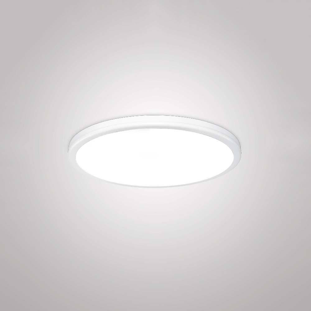 Geos 15" Super Slim White LED Flush Mount for Indoor/Outdoor