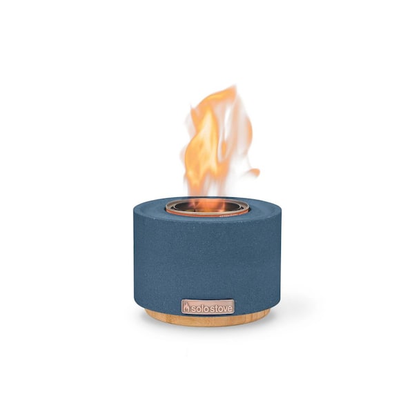 Cinder 7.25 in. Tabletop Gel Fuel Fire Bowl-Navy