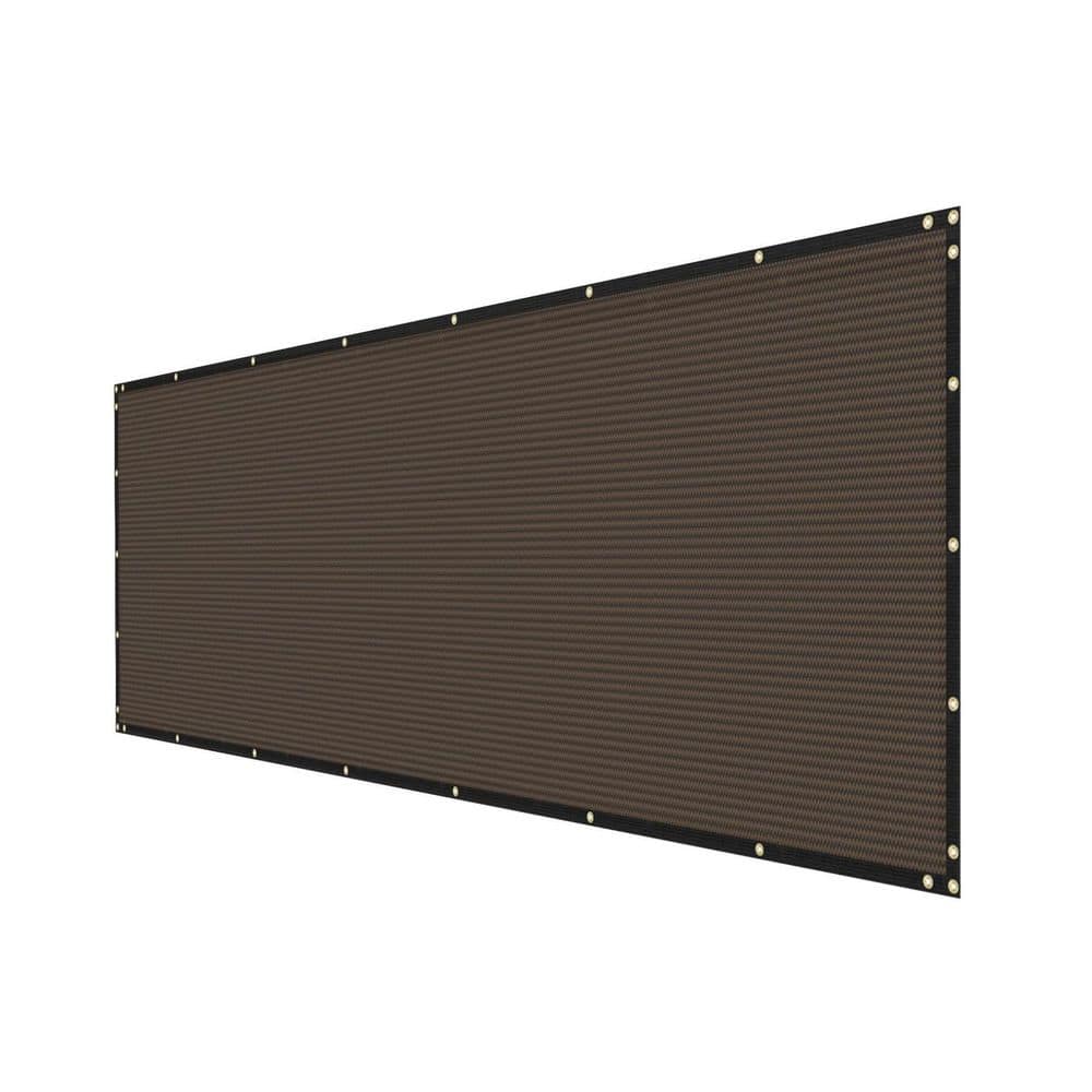 6 ft. x 50 ft. Brown Polyethylene Privacy Fence Screen