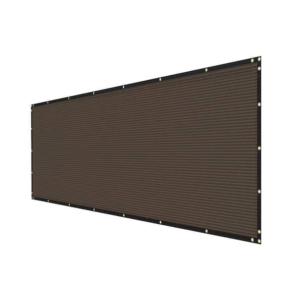 Unbranded 6 ft. x 50 ft. Brown Polyethylene Privacy Fence Screen