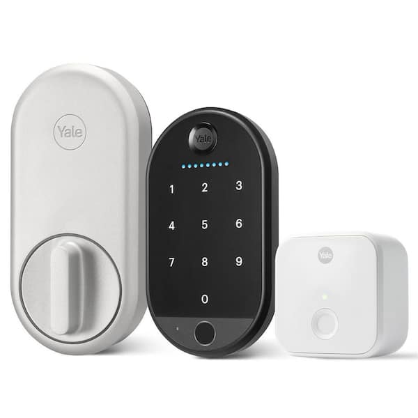 Yale Apartment Smart Door Lock with Wi-Fi and Fingerprint Keypad Access, Silver