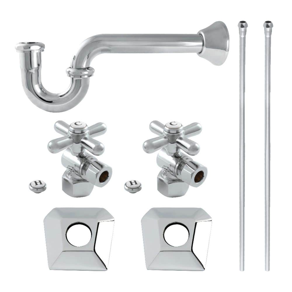 Trapeze Transitional Made of Brass Plumbing Sink Trim Kit with P-Trap in Polished Chrome price history on PriceWatchPro