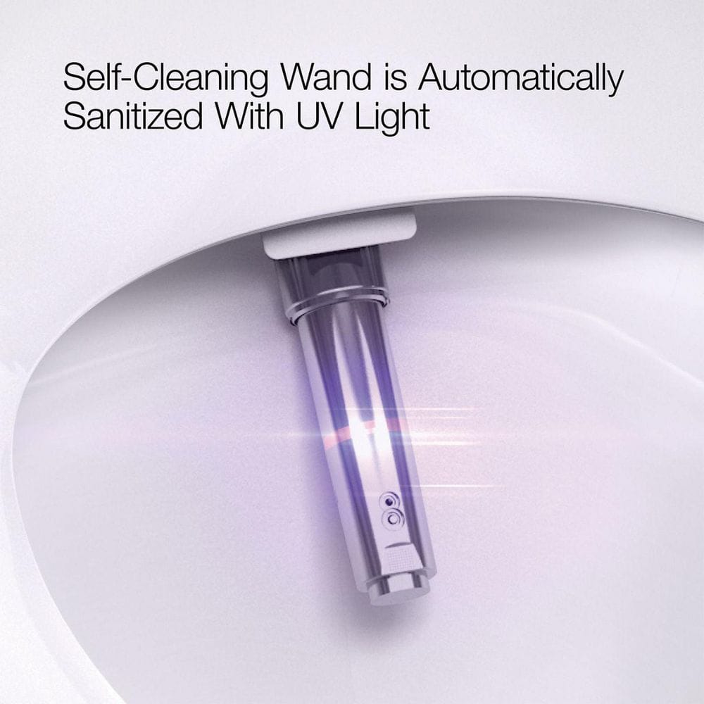 White Wall-Mounted Dual Flush High Efficiency Toilet