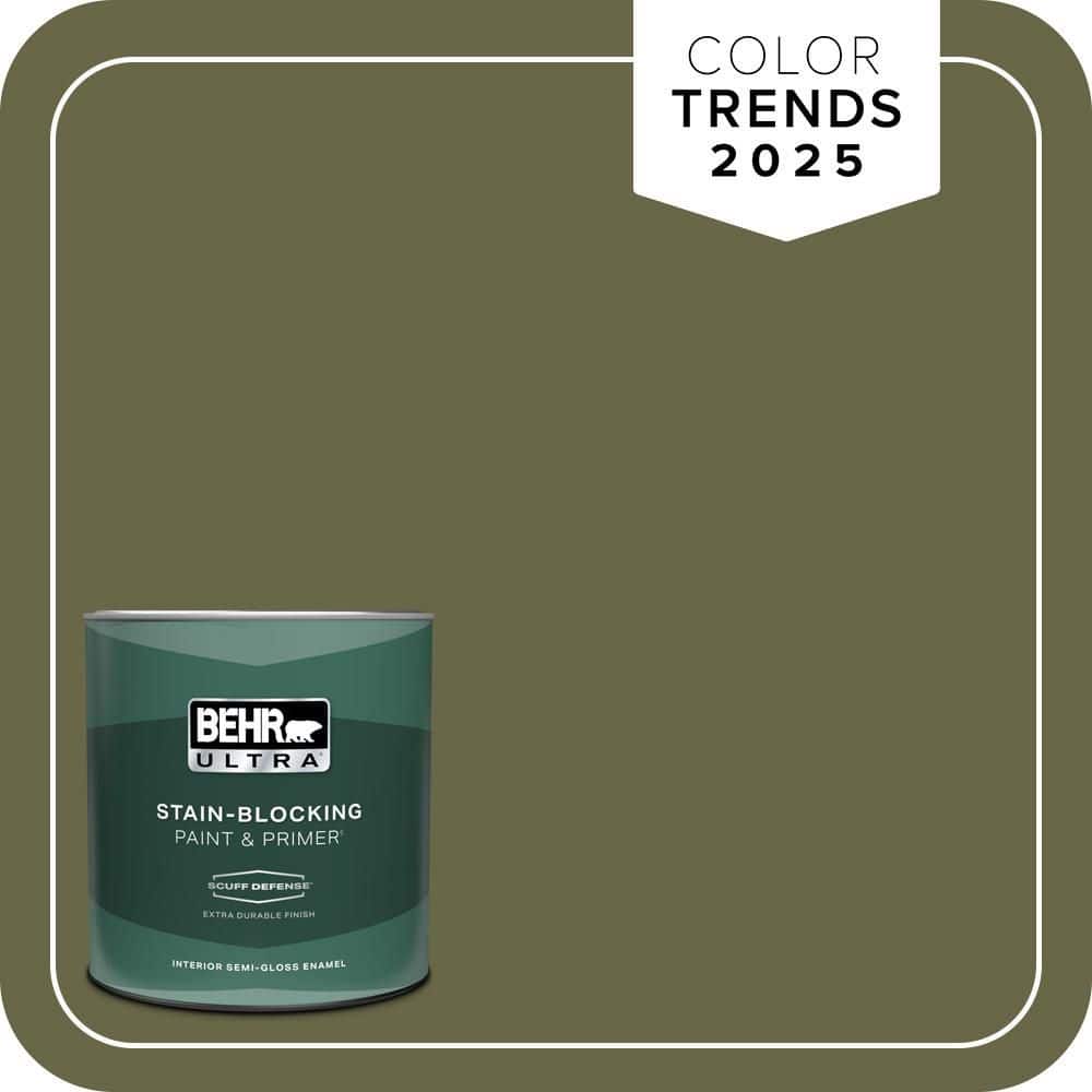 1 qt. #PPU9-24 Amazon Jungle Extra Durable Semi-Gloss Enamel Interior Paint & Primer price history on PriceWatchPro