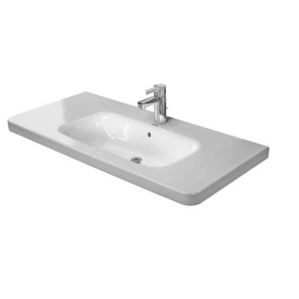 Duravit 18.88 in. W x 39.38 in. D Ceramic Vanity Top in White