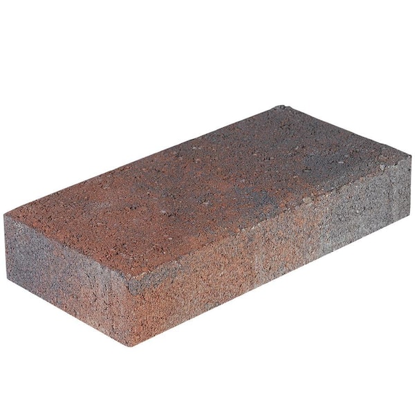 Pavestone Holland 7.87 in. x 3.94 in. x 1.77 in. Red Charcoal Concrete Paver