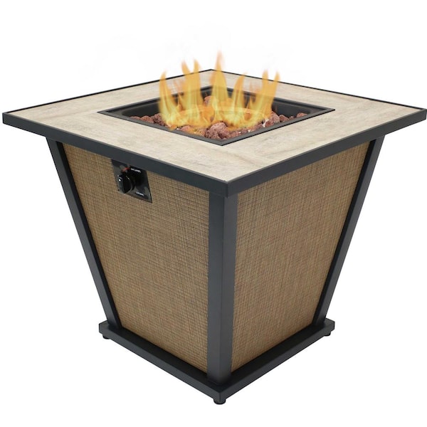 Sunnydaze Reykir Outdoor Propane Gas Fire Pit