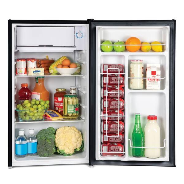 Igloo 3 2 Cu Ft Dry Erase Board Mini Fridge Black Irf32ebbk The Home Depot
