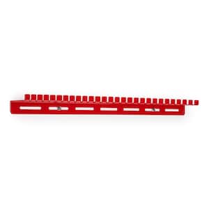 27-Tool Combination Wrench Wall Hanger in Red