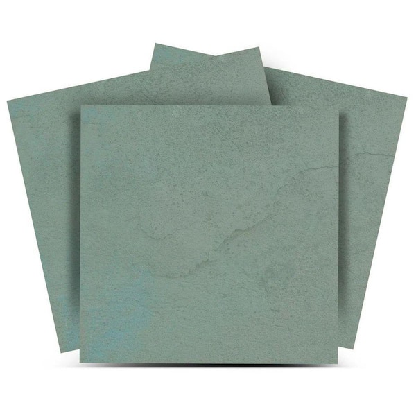 Cadet Blue/Gray R163 6 in. x 6 in. Vinyl Peel and Stick Tile (24 Tiles, 6 sq. ft. /Pack)