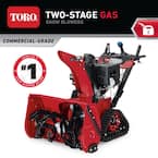 Power TRX 32 in. Two-Stage Electric Start Gas Snow Blower 1432 OHXE with Steel Chute, Power Steering and Heated Grips