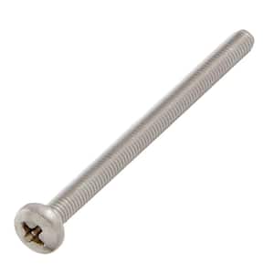 M3-0.5x40mm Stainless Steel Pan Head Phillips Drive Machine Screw 2-Pieces