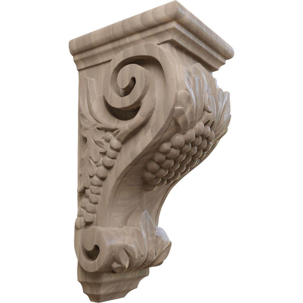 5 in. x 4-1/2 in. x 10 in. Unfinished Wood Walnut Medium Grape Corbel price history on PriceWatchPro