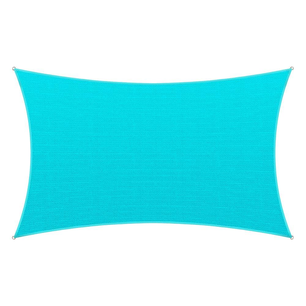 Reviews For Amgo Ft X Ft Turquoise Rectangle Shade Sail Pg The Home Depot