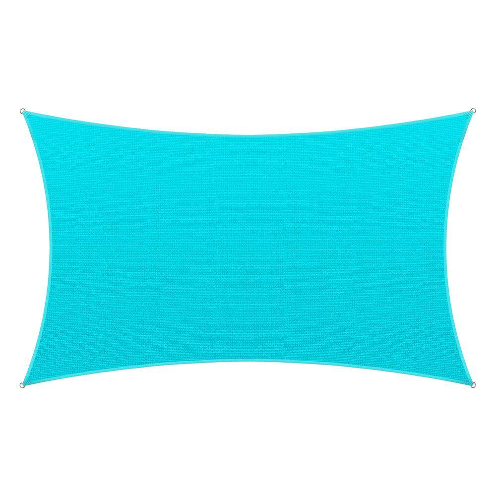 14 ft. x 20 ft. Turquoise Rectangle Shade Sail
