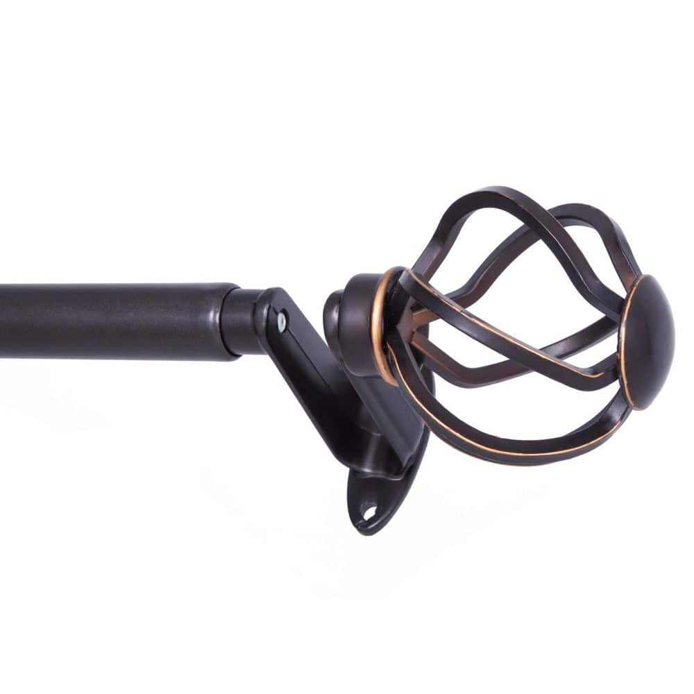Oil Rubbed Bronze Adjustable Room Darkening Curtain Rod