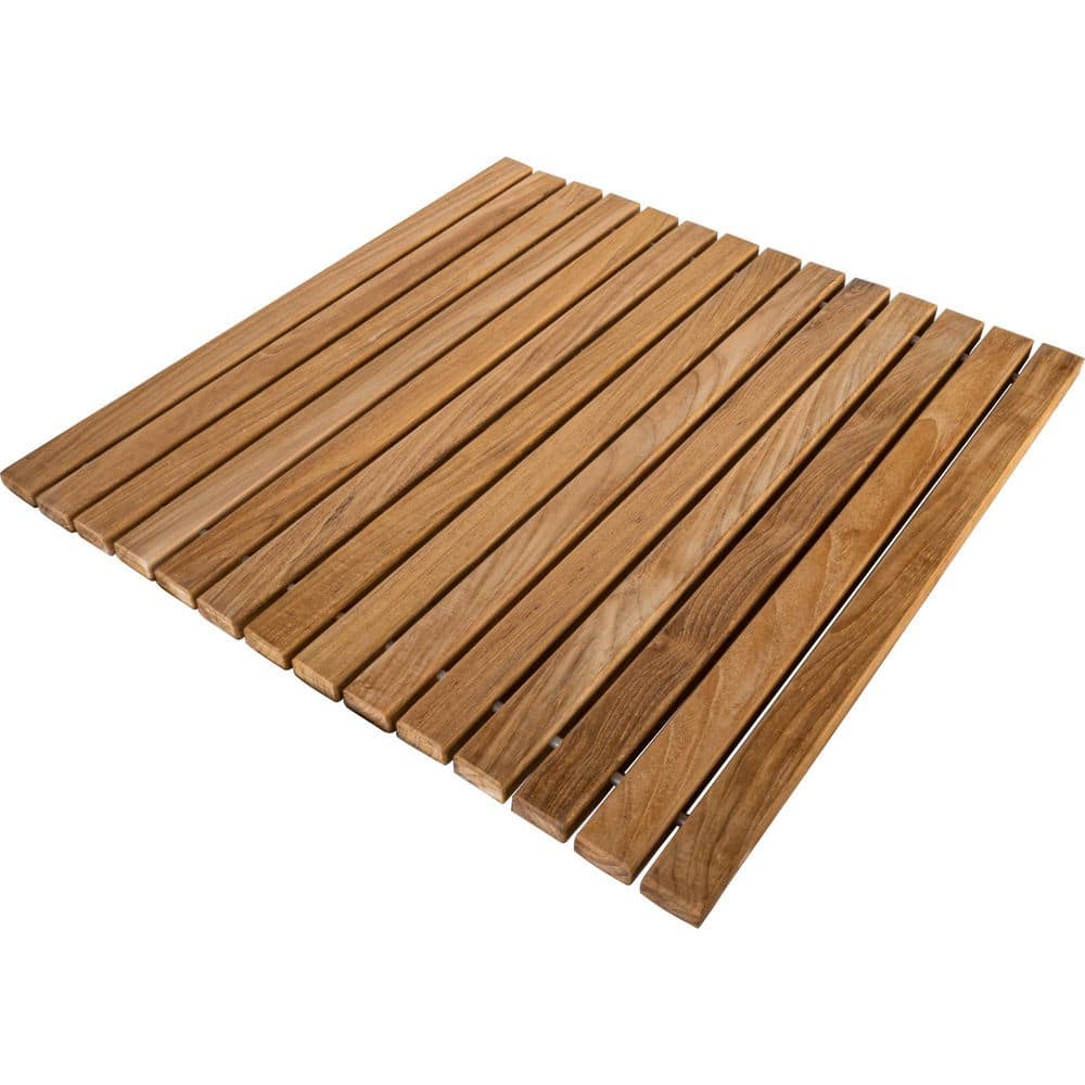 Nordic Style, 19.6 in. L x 19.6 in. W x .9 in. H Teak Square String Shower/