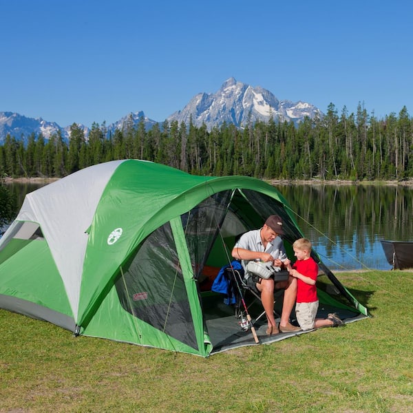 Coleman Evanston 6-Person Dome Camping Tent with Screen Room