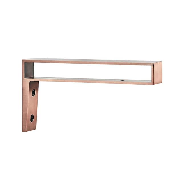 Home Decorators Collection 8 in. Aged Copper Strap Bracket for Wood Shelving