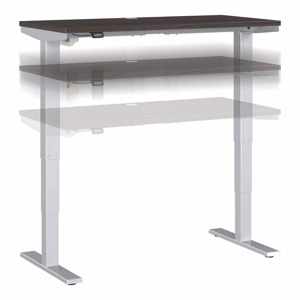 UPC 042976118259 product image for Move 40 Series 47.6 in. Rectangular Storm Gray/Cool Gray Metallic Desk with Adju | upcitemdb.com