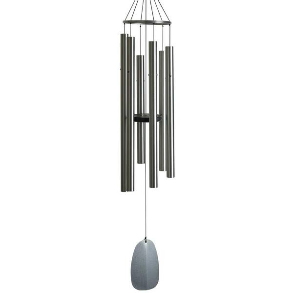 WOODSTOCK CHIMES Signature Collection, Bells of Paradise, 54 in. Silver Wind Chime