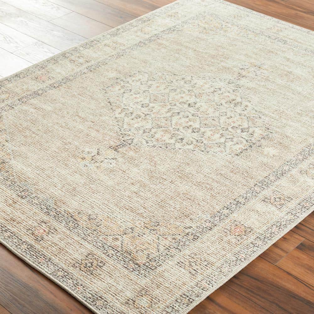 Handmade Black Medallion Synthetic 8' x 10' Area Rug