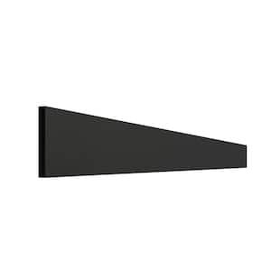 Outdoor Cabinetry 96 in. x 6 in. x 0.625 in. Toe Kick Stocked in Pitch Black Matte