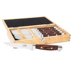 Steakhouse 6 Piece Steak Knife Set with Commemorative Box, Red