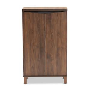 Talon 10-Pair Brown Wood Shoe Storage Cabinet