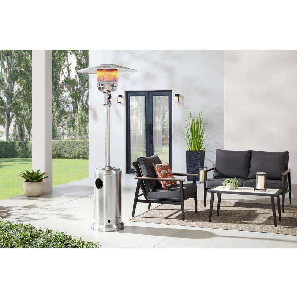 Hampton Bay 46000 BTU Stainless Steel Gas Patio Heater PH01-SS