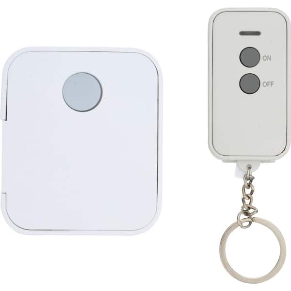 1 Amp to 15 Amp 1-Outlet Indoor Wireless Remote Control System with Single Grounded Outlet, White