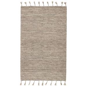Palisades Hand-Woven Light Taupe/Cream 5 ft. x 8 ft. Trellis Area Rug