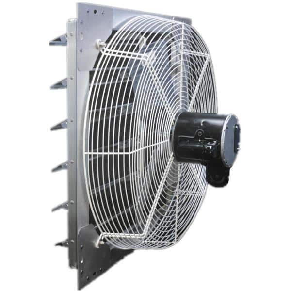 1785 CFM Shutter Exhaust Fan Wall Mounted, 18 in. Propeller