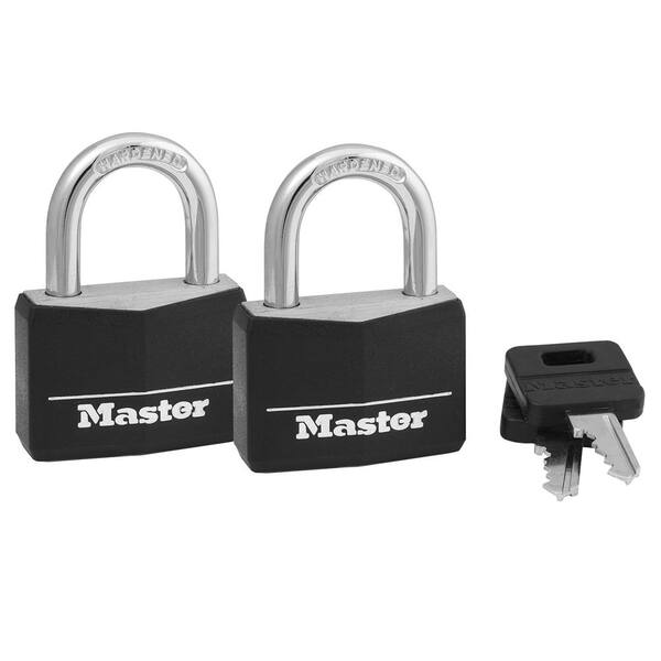 Master Lock Lock with Key, 1-1/2in. Wide 8596DHC - The Home Depot