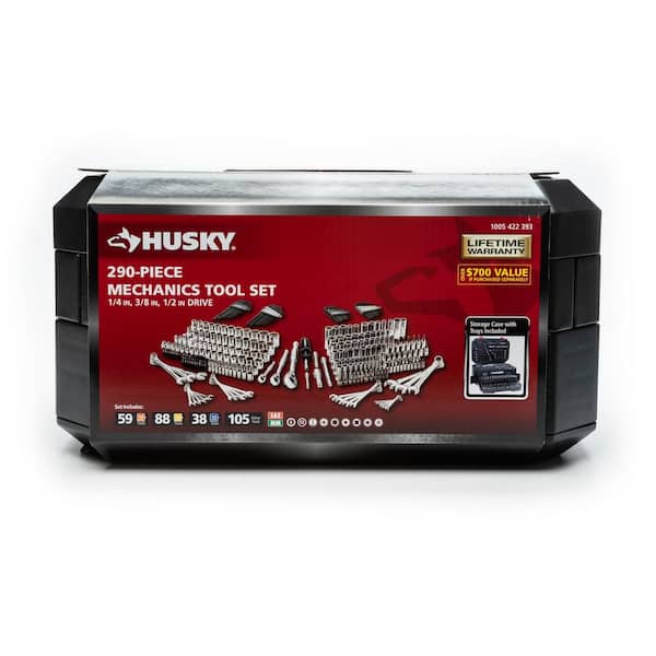 Husky Mechanics Tool Set (290-Piece) H290MTS - The Home Depot