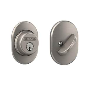 B60 Series Remsen Satin Nickel Single Cylinder Deadbolt Certified Highest for Security and Durability
