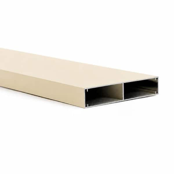 mondaria 6 ft. H x 6 ft. W Sandstone Cream Aluminum Horizontal