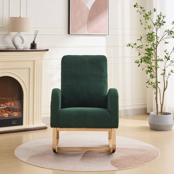 CSC DECOR INC Green Rocking Accent Armchair 27.2 in. W Rocking