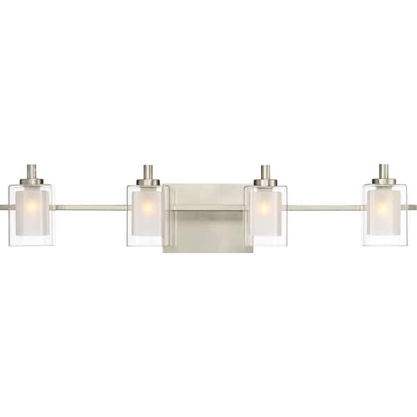 Kolt 4-Light Brushed Nickel Vanity Light