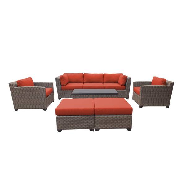 florence 8 piece sectional set with cushions