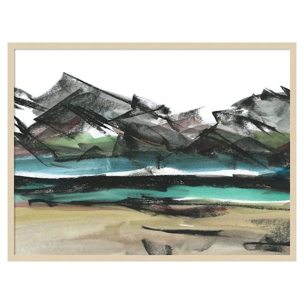 Amanti Art Abstract Mountain View IV by Ethan Harper 1 Piece Framed Giclee Nature Art Print 31 in. x 41 in.
