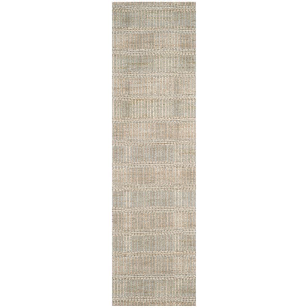 SAFAVIEH Marbella Blue/Gold 2 ft. x 8 ft. Geometric Runner Rug MRB124C28 The Home Depot