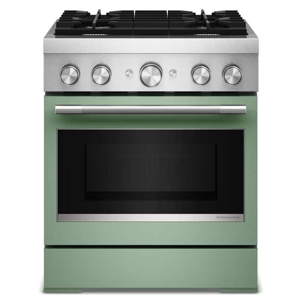 30 in. 4 Burners Freestanding Dual Fuel Range in Cardamom with No Preheat Air Fry Mode price history on PriceWatchPro