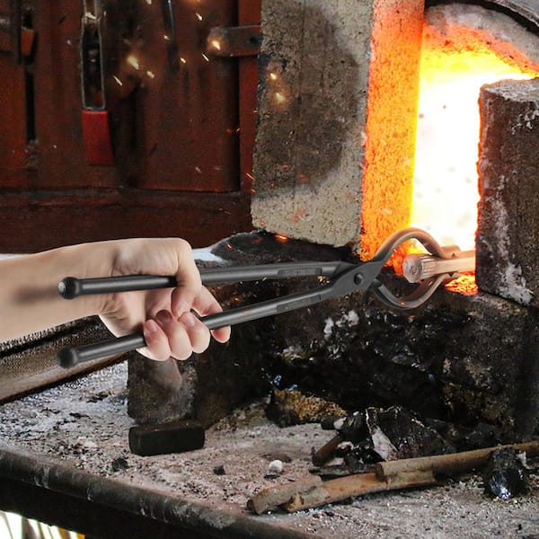 Blacksmith Forging Knife Making Tools Kit Blacksmithing Tongs 15