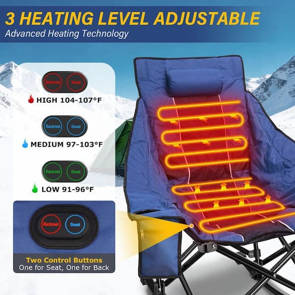 テーブル・チェア・ハンモック Snap-on GSX 18\" Heated Chair Amazon.com: Suteck Oversized Heated Camping Chair, XL Rocking