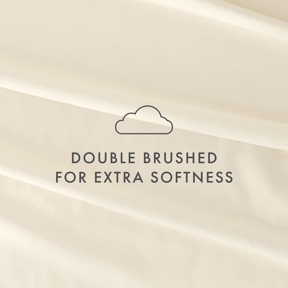 Ivory Queen Wrinkle Resistant Microfiber 6-Piece Sheet Set