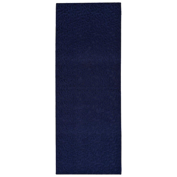 Garland Rug Ivy Navy Floral 3 ft. x 8 ft. Area Rug