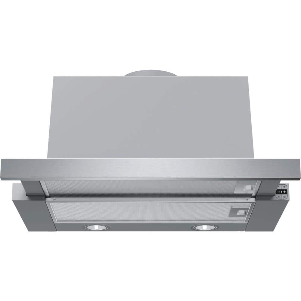 Bosch 500 Series 24 in. Under Cabinet Convertible Range Hood with LED Lights in Stainless Steel, Silver