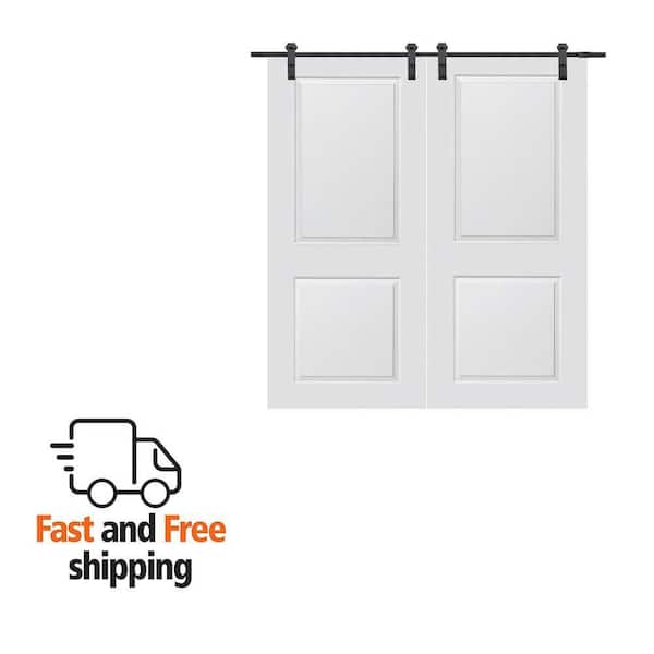 MMI DOOR 72 in. x 80 in. Carrara Primed Molded MDF Assembly