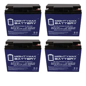 12V 22AH GEL Battery for EW72 Mobility Scooter Wheelchair - 4 Pack